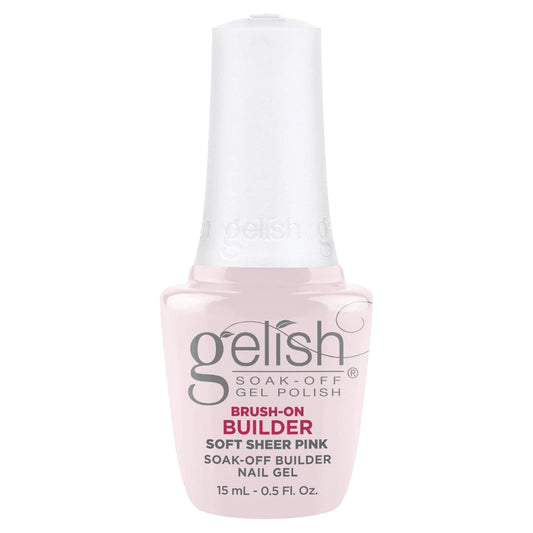 Harmony Gelish Brush On Builder Soft Sheer Pink 0.5oz/15mL #1148154
