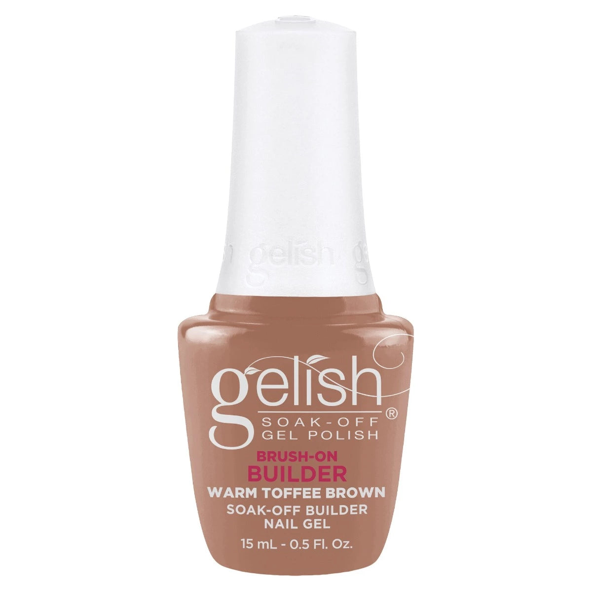 Harmony Gelish Brush On Builder Warm Toffee Brown 0.5oz/15mL #1148146