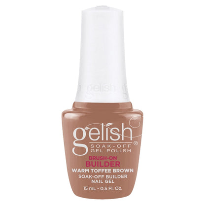 Harmony Gelish Brush On Builder Warm Toffee Brown 0.5oz/15mL #1148146