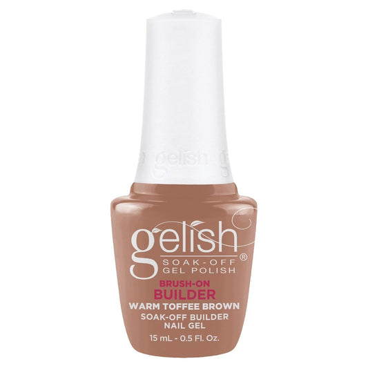 Harmony Gelish Brush On Builder Warm Toffee Brown 0.5oz/15mL #1148146
