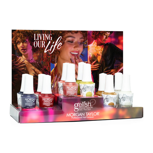 Harmony Gelish Gel & Morgan Taylor Lacquer Living Our Life 12PC Collection #1130107
