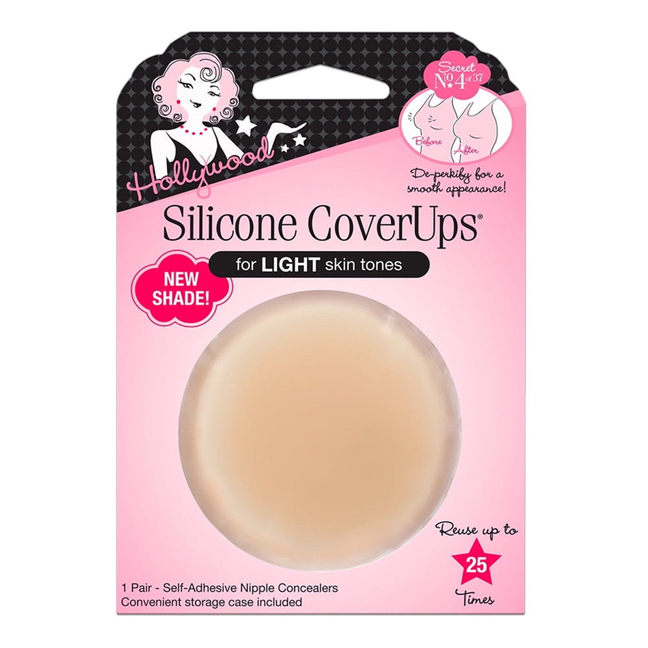 Hollywood Fashion Secrets Silicone Nipple CoverUps 1 Pair #65683