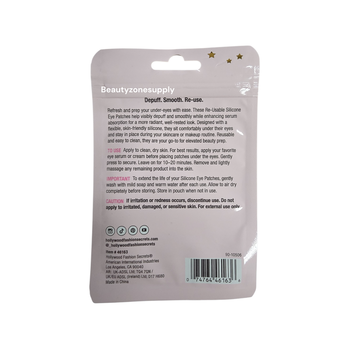 Hollywood Fashion Secrets HFS Eye Patches #46163