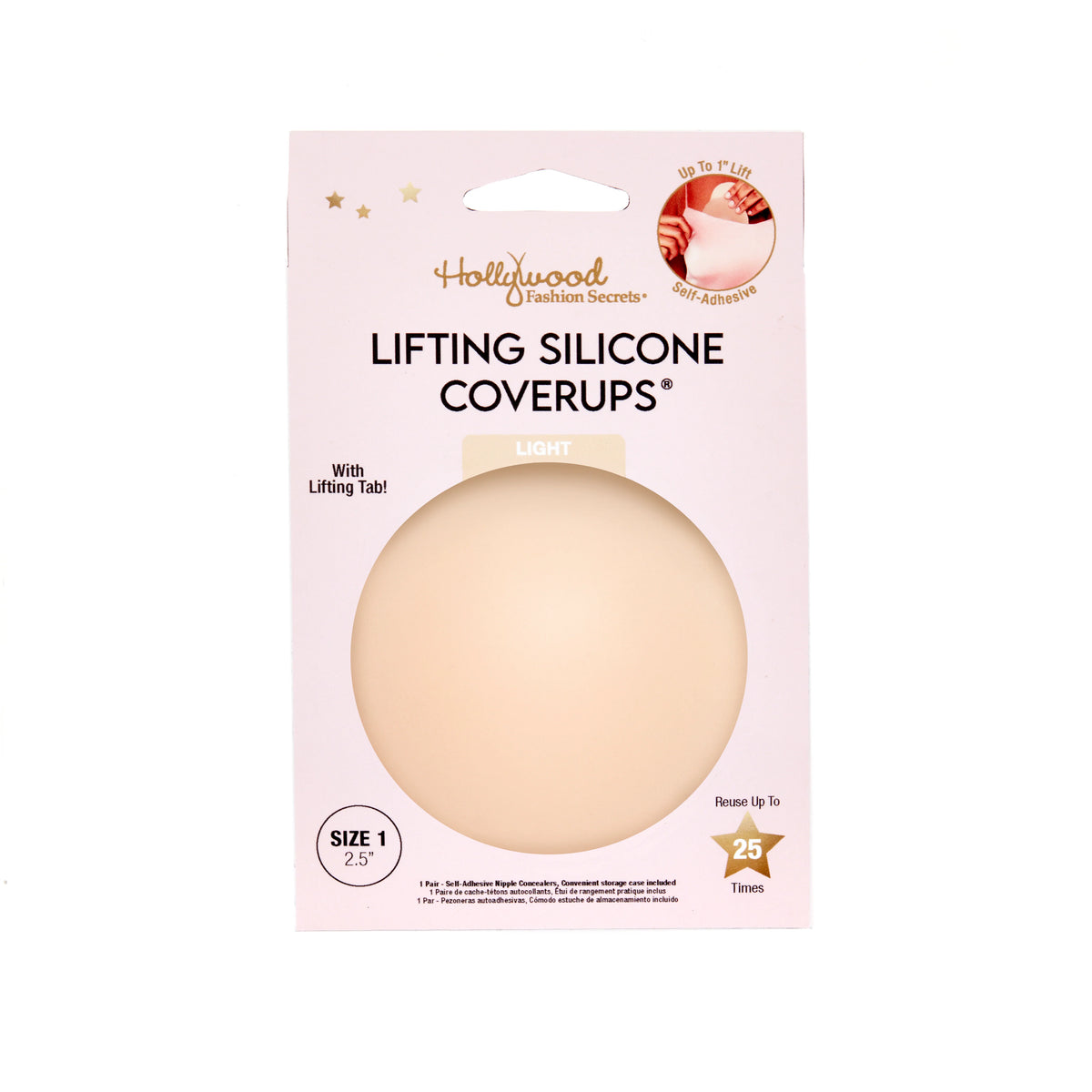 Hollywood Fashion Secrets Lifting Silicone CoverUps - Light #39920