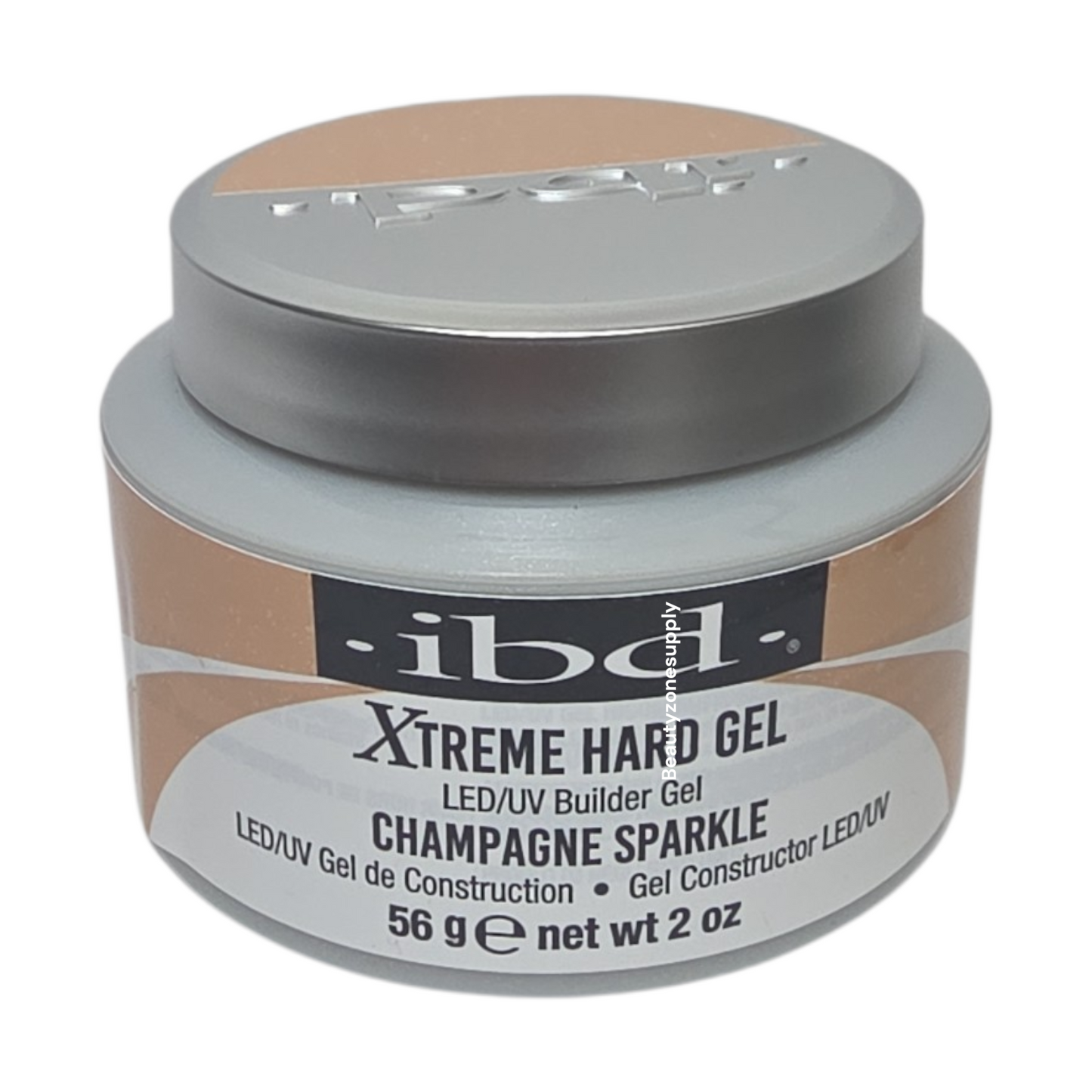 IBD Xtreme Hard Gel LED/UV Builder Gel Champagne Sparkle 2 oz #49933