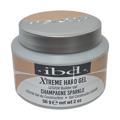 IBD Xtreme Hard Gel LED/UV Builder Gel Champagne Sparkle 2 oz #49933