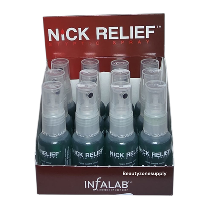 INFA LAB Nick Relief Styptic Spray Box 12 pc