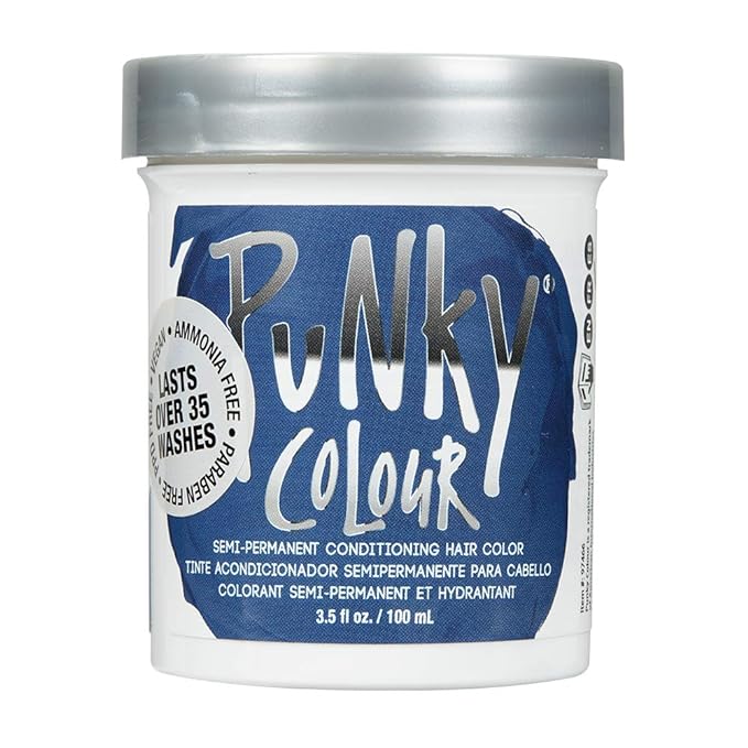 Punky Colour Semi-Permanent Conditioning Hair Color Midnight Blue 3.5 Oz #974669