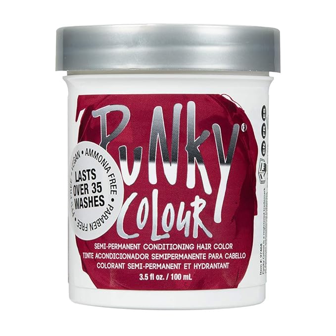 Punky Colour Semi-Permanent Conditioning Hair Color Poppy Red 3.5 Oz #97468