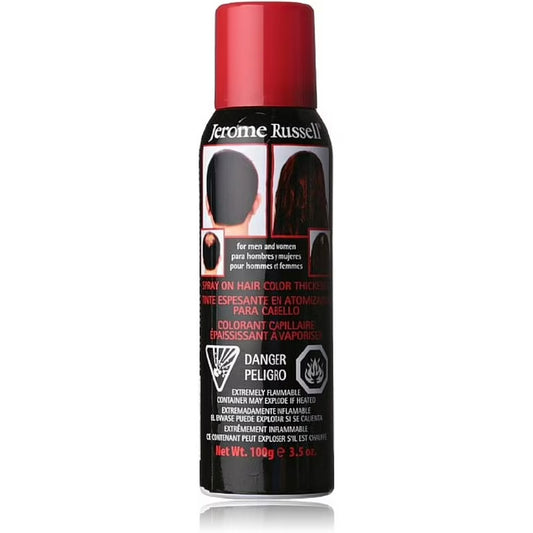 Jerome Russell Spray-On Hair Color Thickener Jet Black #97456