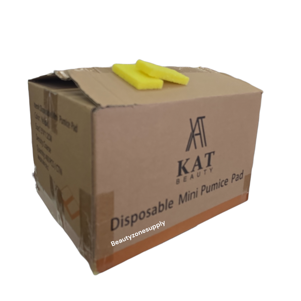 KAT Beauty Disposable Mini Pumice Pad Yellow 1600PCS #KATPMY