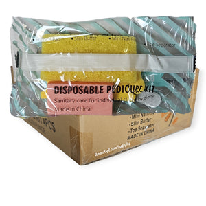 Kat Pedicure Kit 4 Yellow (Pumice-Buffer-File-Toe) 200 set #KA3