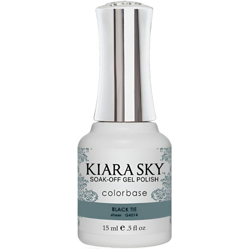 Kiara Sky Gel Polish Jelly Black Tie 0.5 oz #G4014