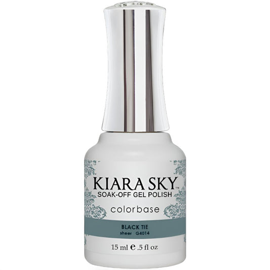 Kiara Sky Gel Polish Jelly Black Tie 0.5 oz #G4014