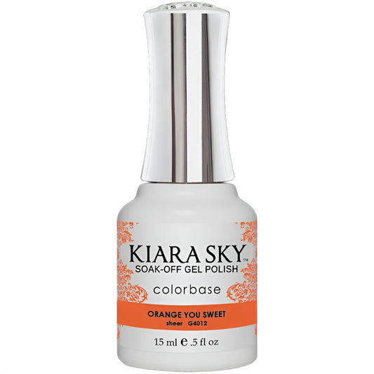 Kiara Sky Gel Polish Jelly Orange You Sweet 0.5 oz #G4012