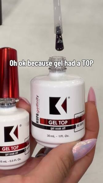 Kupa Gelfinity Gel Top Coat No Wipe Large Value Size 1 fl oz