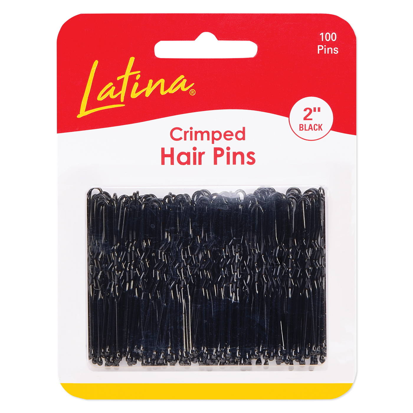 Latina Hair Pins, Black, 60 Pack - 2" #LAT-315