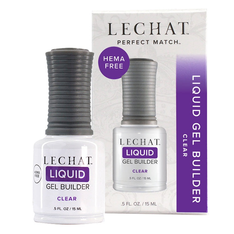 LeChat Perfect Match Liquid Gel Builder Clear 0.5oz LGB01