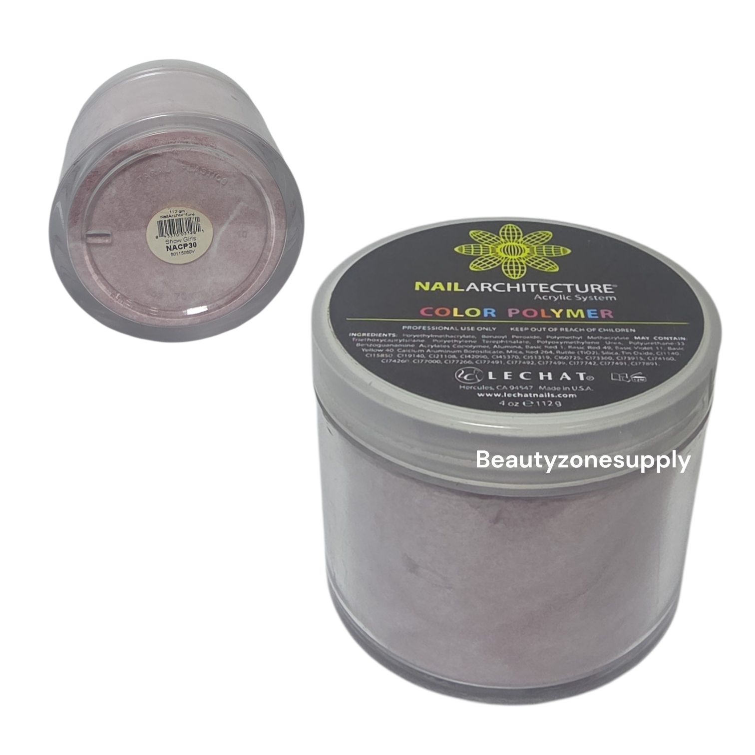 Lechat Nail Architecture Color Polymer Show Girls 4 oz NACP30 - BeautyzoneNailSupply