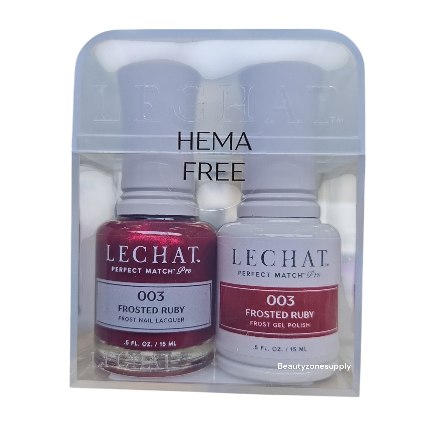 Lechat Perfect match Pro Gel & Lacquer HEMA free Frosted Ruby PROD003