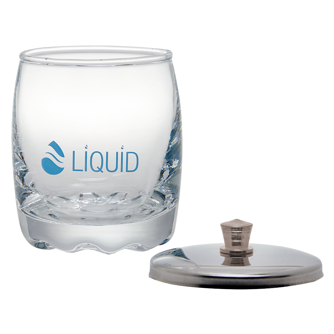 Liquid Glass Jar with Stainless Steel Lid, 60 mL DL-C591 – Beauty Zone ...