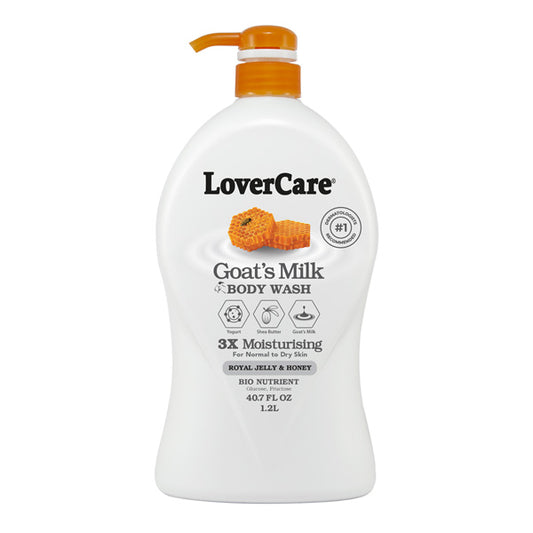 Lover's Care Goat's Milk Shower Cream Royal Jelly & Honey 1200 mL. 40.7 oz  #235US