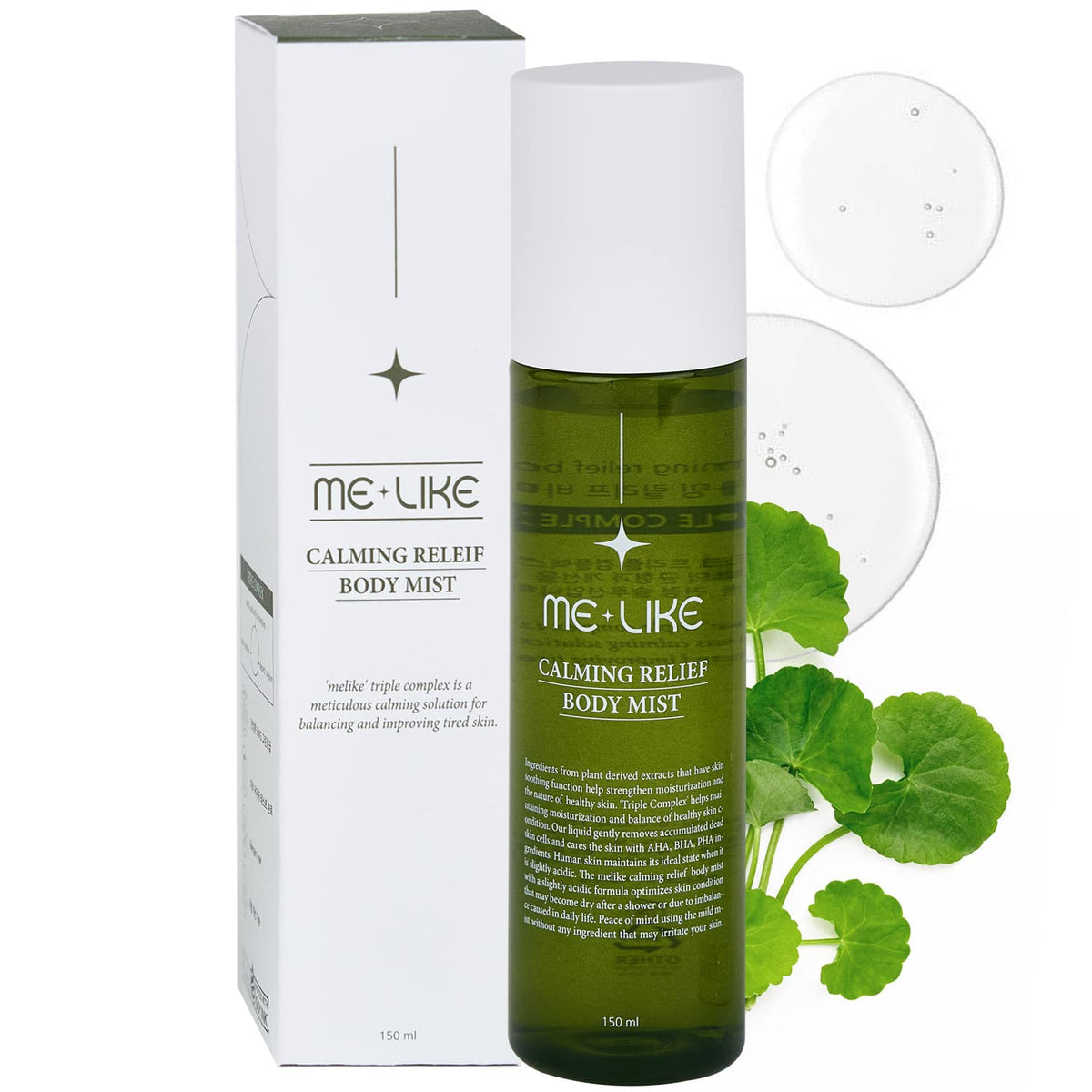 MELIKE Calming Relief Body Mist Face, Butt, Back Acne, Chest Treatme