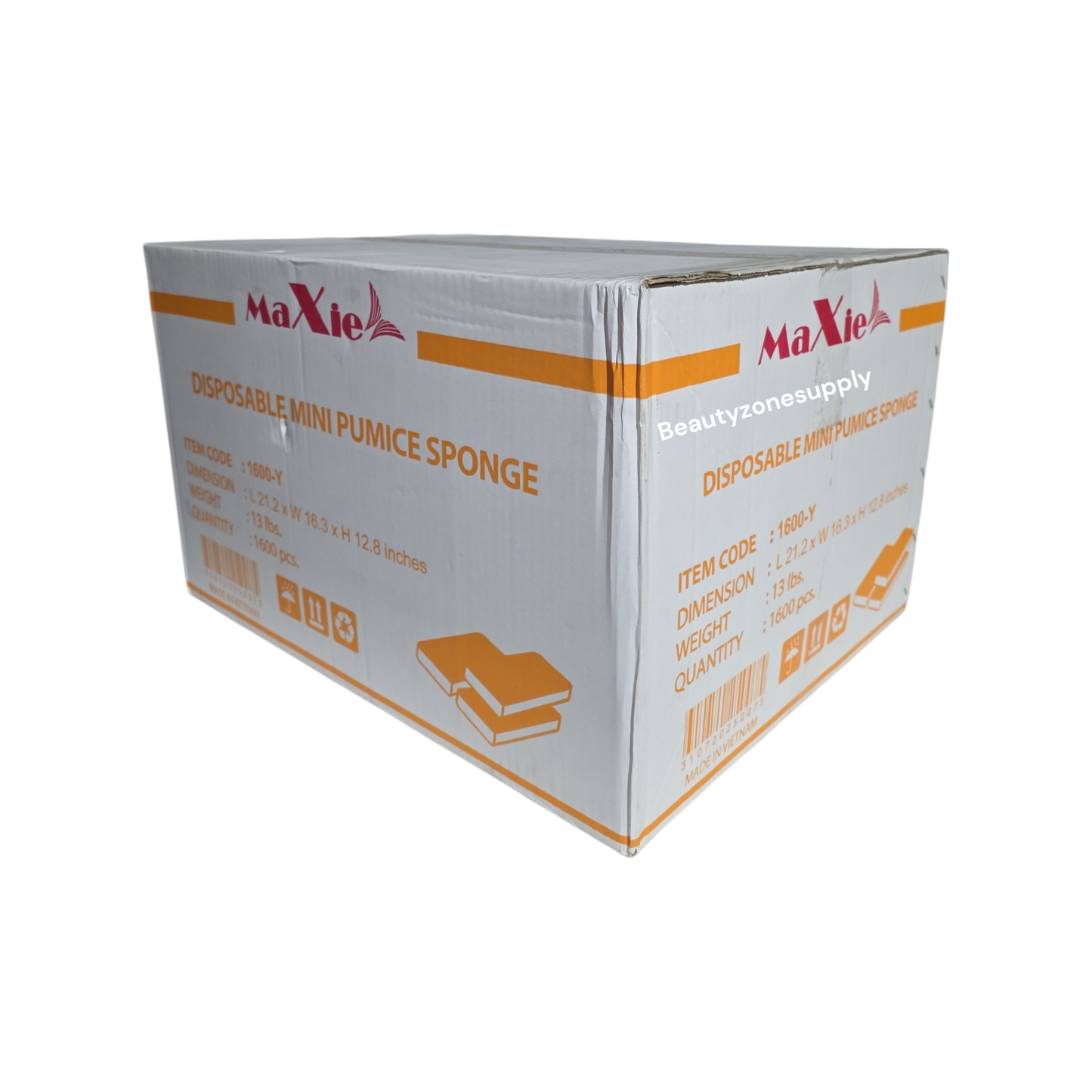 Maxie Mini Pumice Yellow Box Case 1600 pcs
