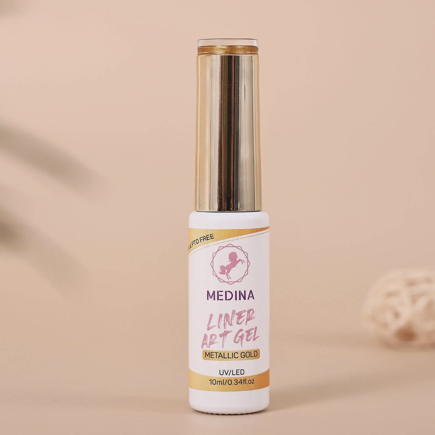 Medina - Nail Art Gel Liner Gold Chrome 10ml