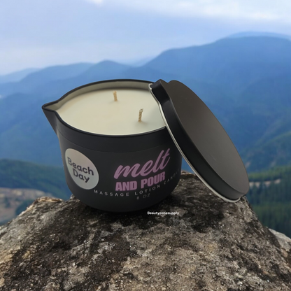 Melt And Pour Massage Lotion Candle 8 oz