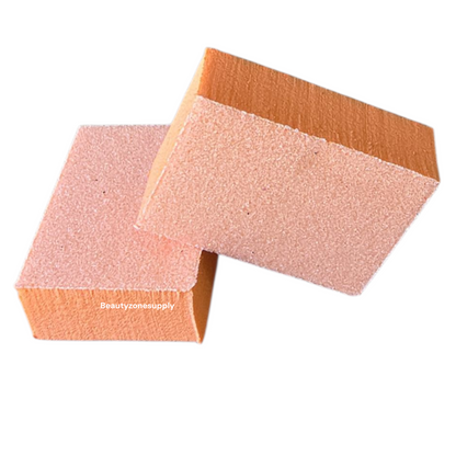 Mini Nail Buffer Orange White Grit 80/100 1500 pc #W25