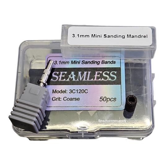Seamless Mini Sanding Banding 50 pcs Red And Mandrel Bit 3.1mm