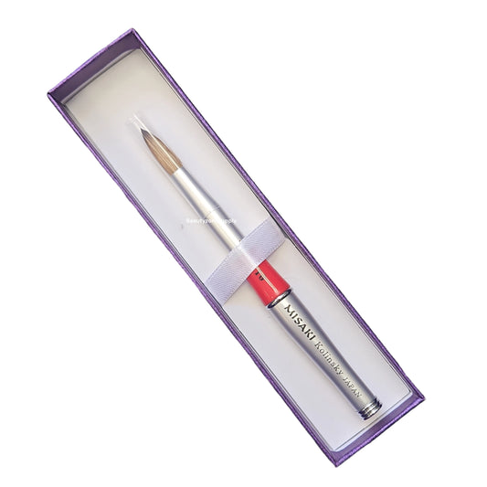 Misaki Nail Brush Kolinsky Silver Handle Japan #10