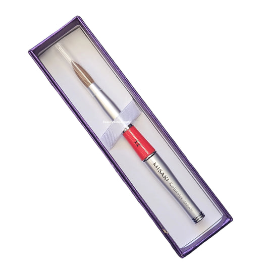 Misaki Nail Brush Kolinsky Silver Handle Japan #12