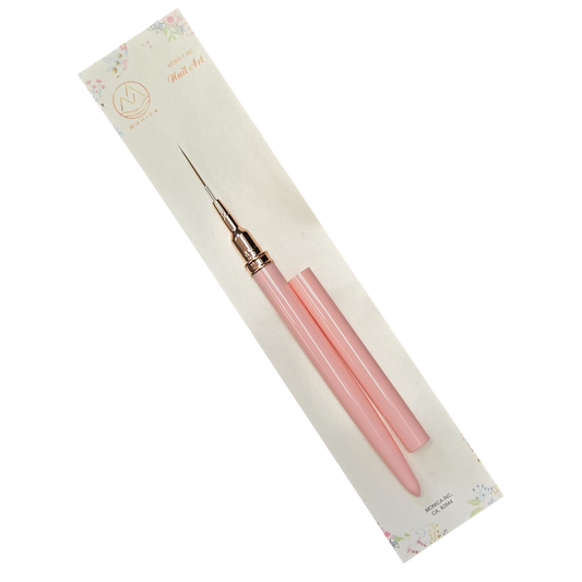 Monika Detail Nail Art Brush plastic Pink handle 15 mm