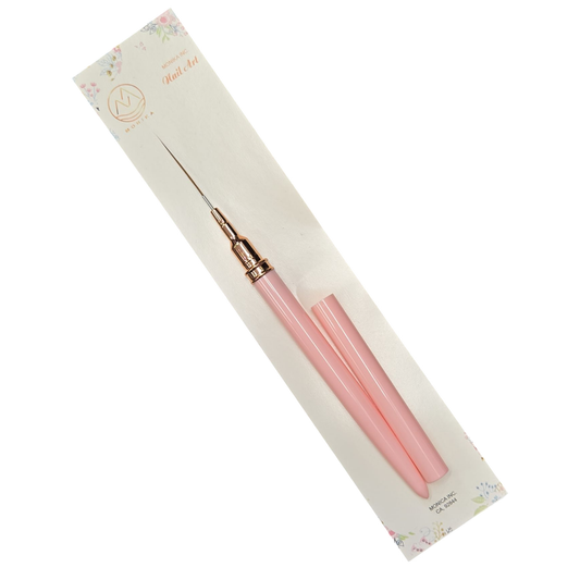 Monika Detail Nail Art Brush plastic Pink handle 25 mm