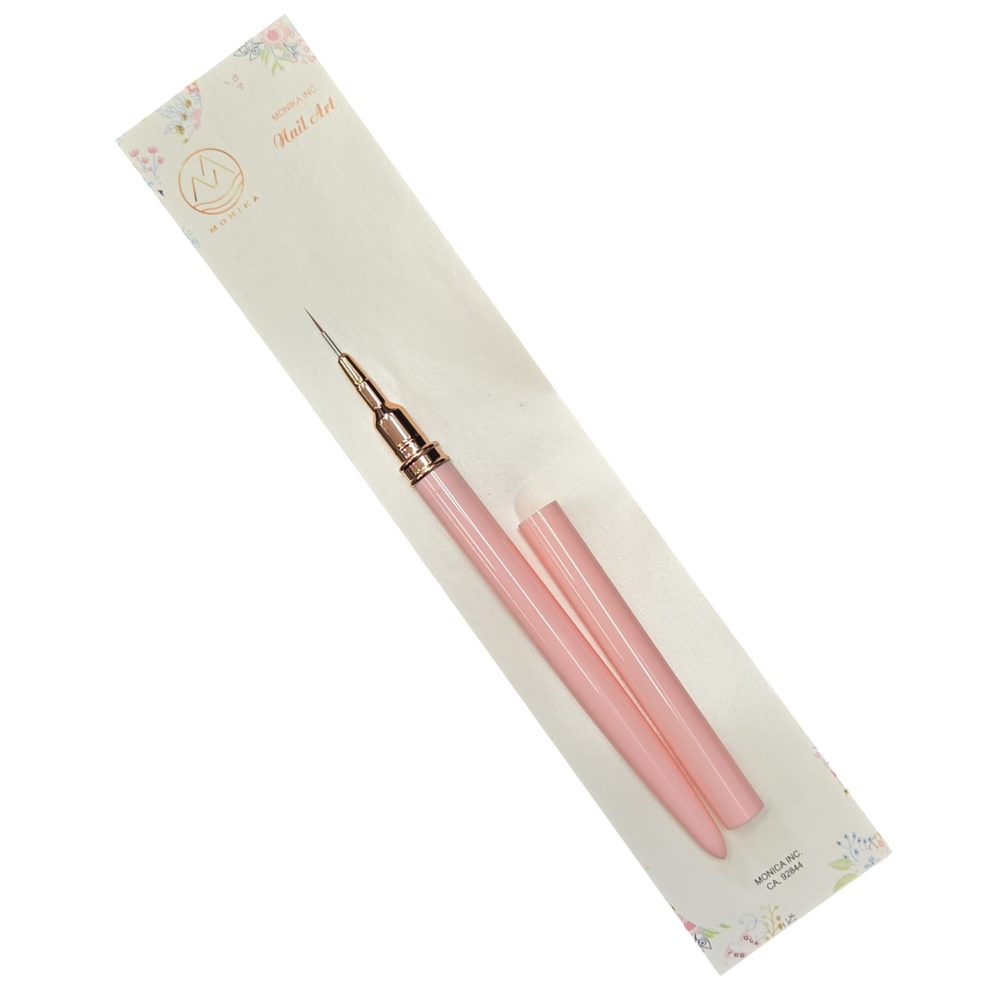 Monika Detail Nail Art Brush plastic Pink handle 7 mm