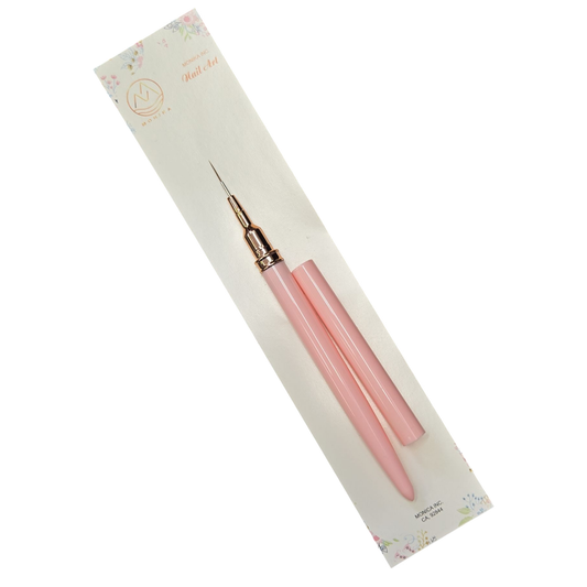 Monika Detail Nail Art Brush plastic Pink handle 9 mm