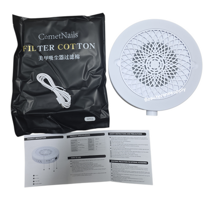 Monika D40 Pro Dust Collector For Nail Salon White