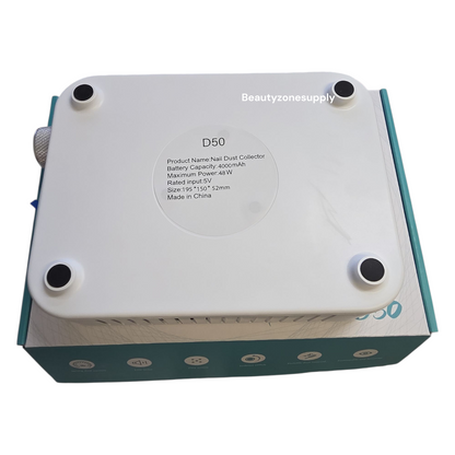 Monika D50 Small Dust Collector For Nail Salon White