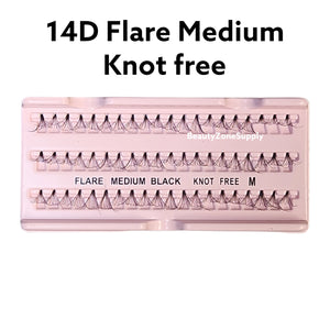 Monika Eyelash Individuals Knot-Free Box 50 Pack - 14D Medium