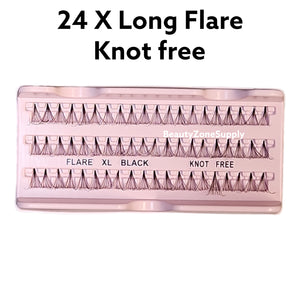 Monika Eyelash Individuals Knot-Free Box 50 Pack - 24 X Long