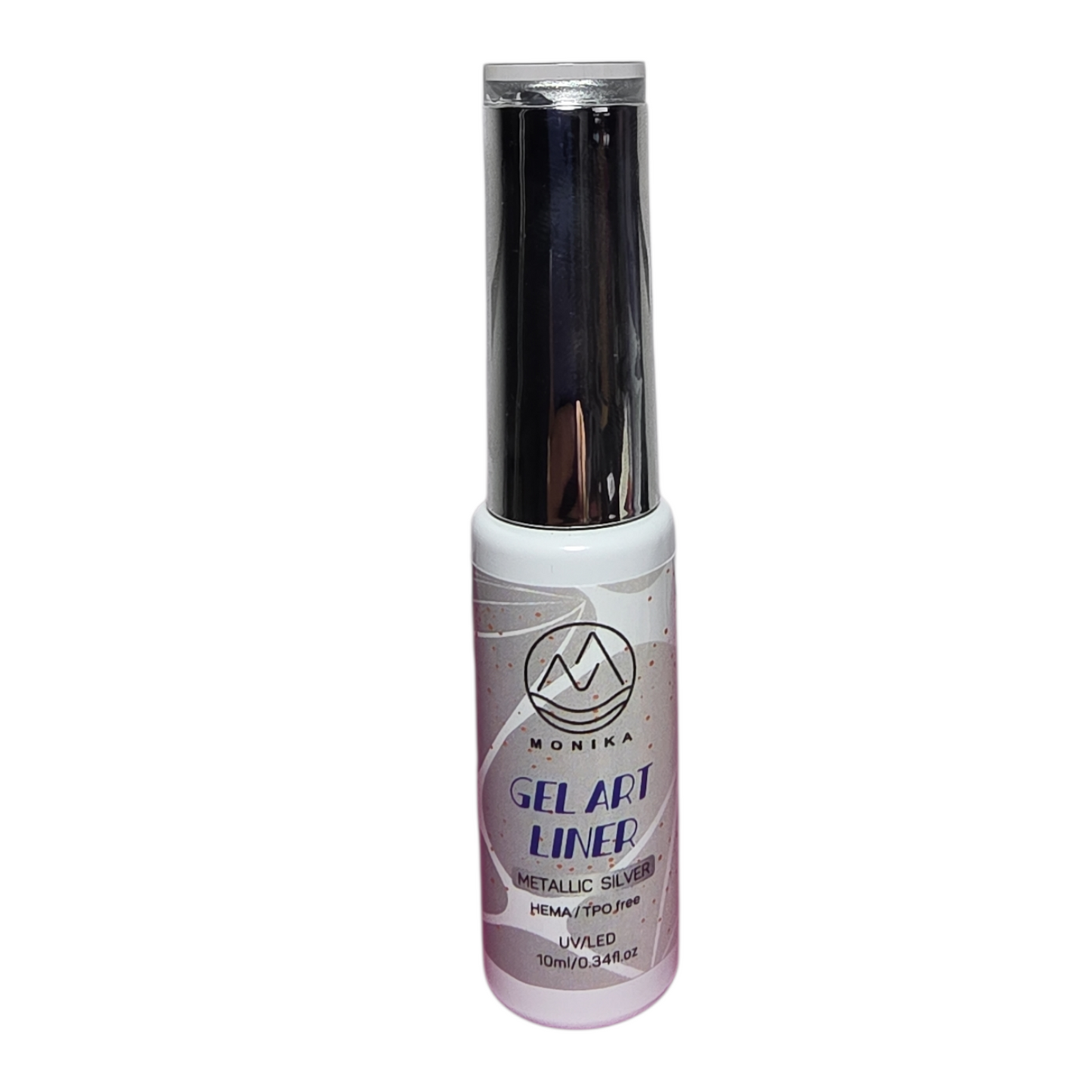 Monika Gel Metal Liner Gel Art Gel Silver uv led 0.4 fl oz