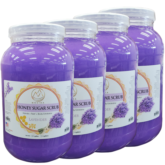 Monika Honey Sugar Scrub Lavender Case 4 Gallon