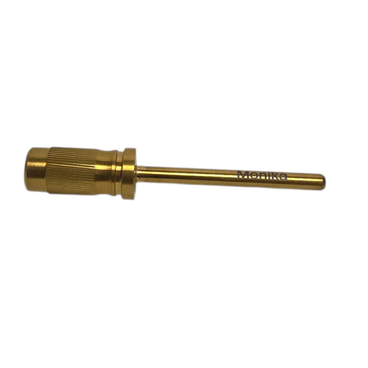 Monika Mandrel 3/32 shaft for Sanding band Gold