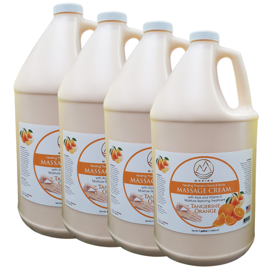 Monika Massage Lotion Orange Tangerine Case 4 Gallon