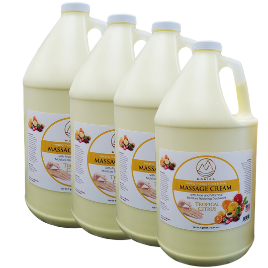 Monika Massage Lotion Tropical Citrus Case 4 Gallon