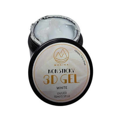Monika Non Stick 3D Molding Gel UV/LED White 15 mL 0.5 fl oz