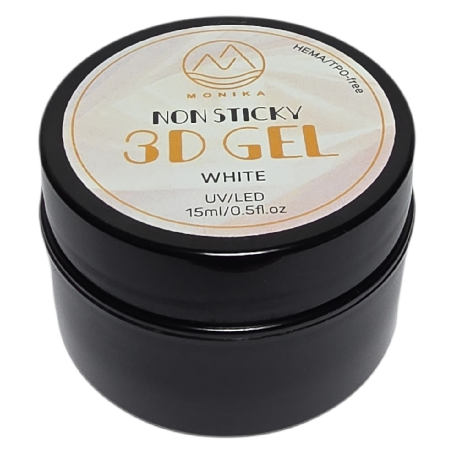 Monika Non Stick 3D Molding Gel UV/LED White 15 mL 0.5 fl oz