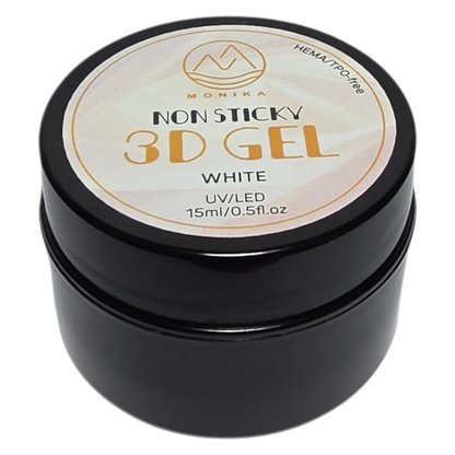 Monika Non Stick 3D Molding Gel UV/LED White 15 mL 0.5 fl oz